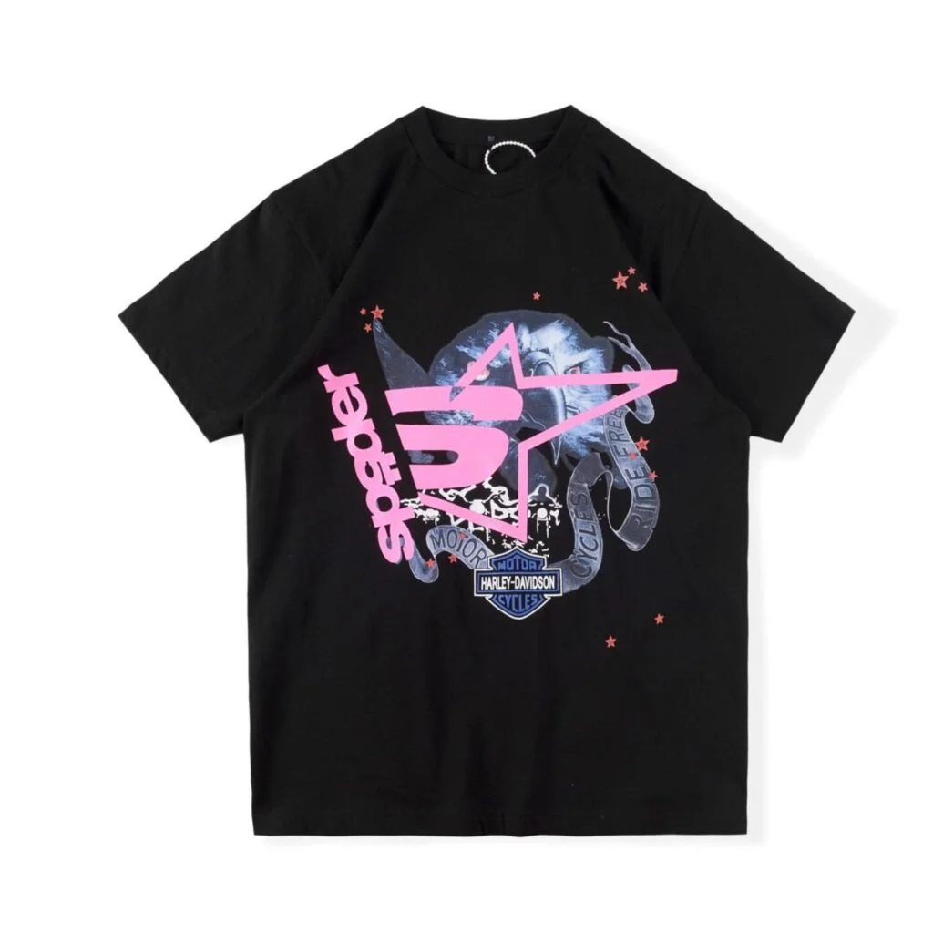 Sp5der Black T-Shirt Harley Davidson Sp5der Black T-Shirt Harley Davidson