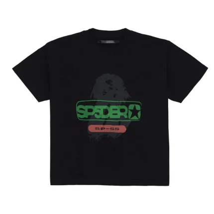Sp5der Black Oversized Reunion Tee