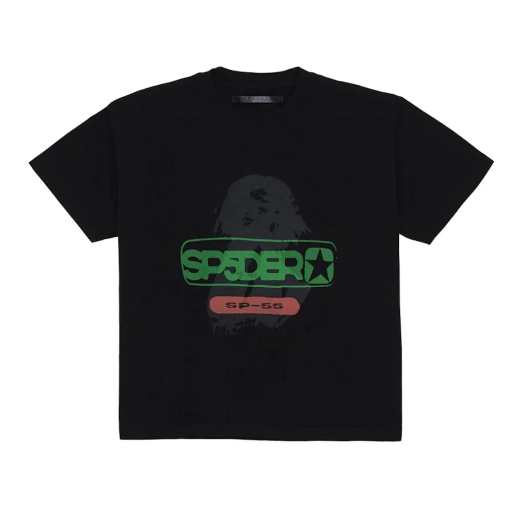 Sp5der Black Oversized Reunion Tee Sp5der Black Oversized Reunion Tee