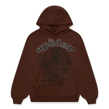 Sp5der Web Hoodie Brown