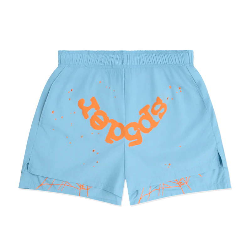 SP5DER SKY BLUE SHORTS SP5DER SKY BLUE SHORTS