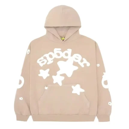 Sp5der Light Brown Hoodie