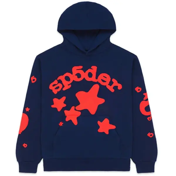 Sp5der Beluga Hoodie Navy Sp5der Beluga Hoodie Navy