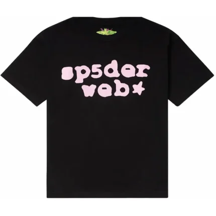 Sp5der Black/Pink Web T-Shirt