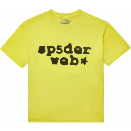 Sp5der Black/Yellow Web Tee