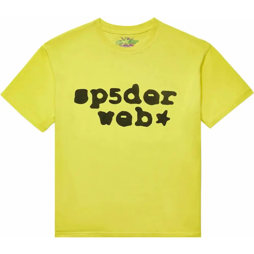 Sp5der Black/Yellow Web Tee Sp5der Black/Yellow Web Tee