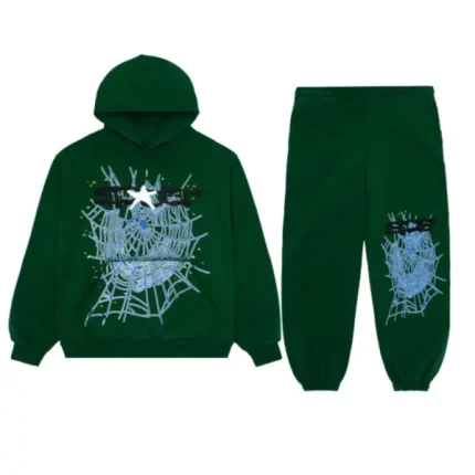 Sp5der Web Tracksuit Green