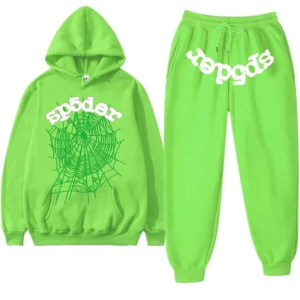Sp5der Web Tracksuit Green